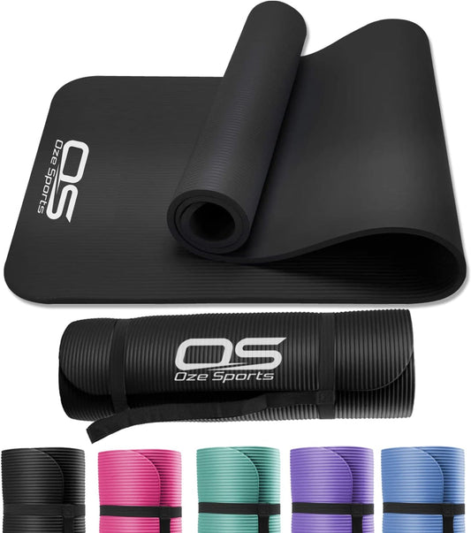 Yoga Mat Exercise NBR Fitness foam mat Extra Thick Non-Slip Large Padded