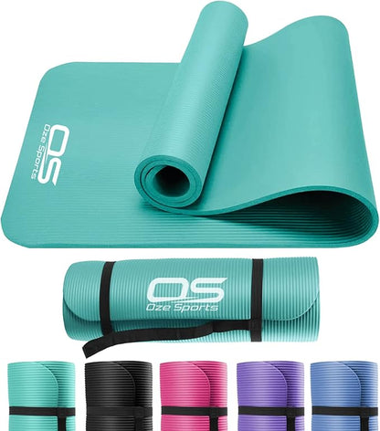 Yoga Mat Exercise NBR Fitness foam mat Extra Thick Non-Slip Large Padded