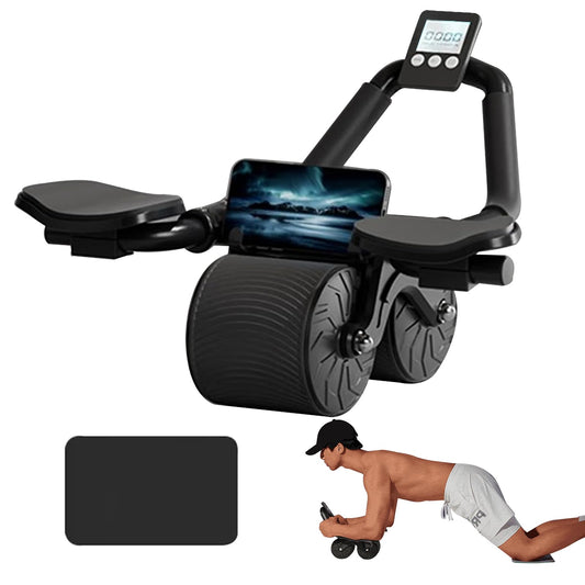 Pafal Elbow Support Automatic Rebound Abdominal Wheel,Ab Roller for Abdominal Exercise Machine