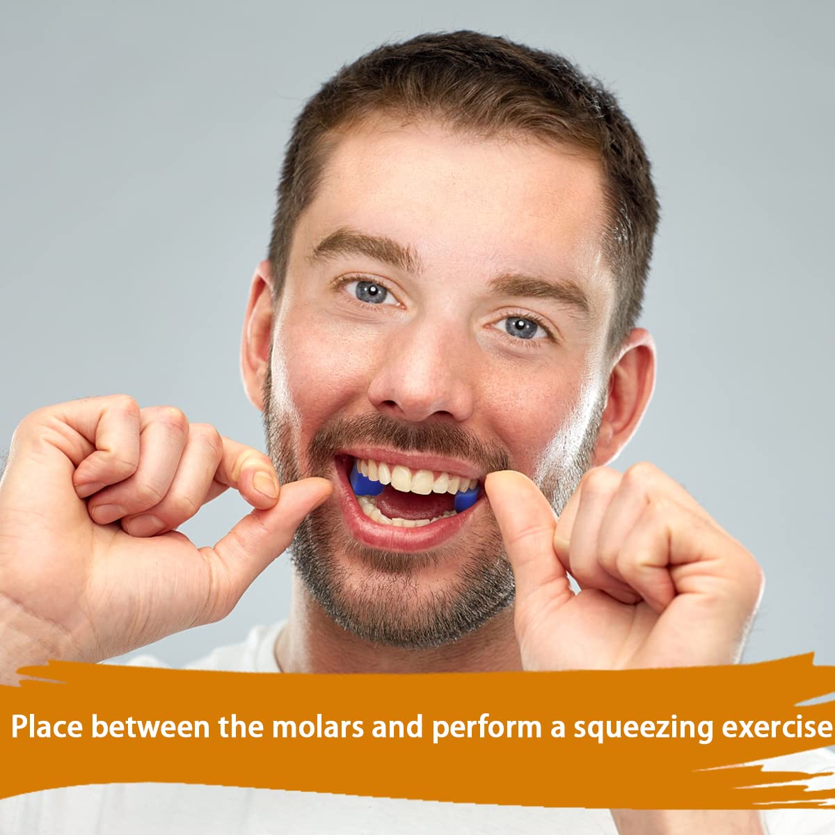 Jawline Shaper Jaw Exerciser Jaw Trainer for Men and Women Facial Fitness Tool 5 Resistance Levels (10Pcs）