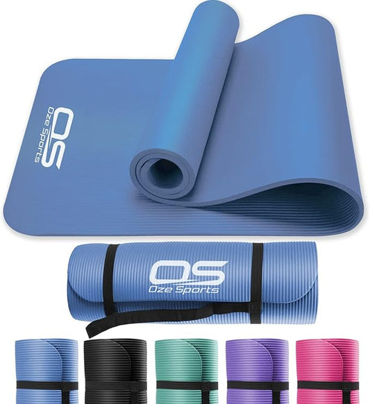 Yoga Mat Exercise NBR Fitness foam mat Extra Thick Non-Slip Large Padded