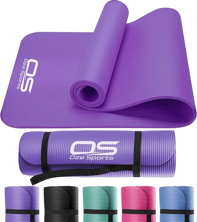 Yoga Mat Exercise NBR Fitness foam mat Extra Thick Non-Slip Large Padded