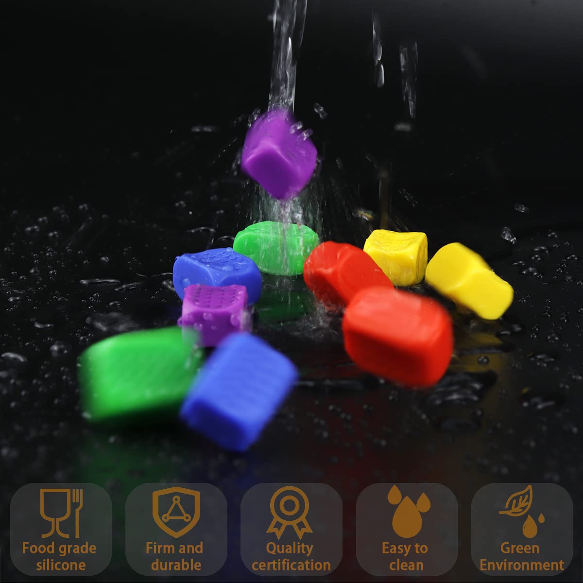 Jawline Shaper Jaw Exerciser Jaw Trainer for Men and Women Facial Fitness Tool 5 Resistance Levels (10Pcs）