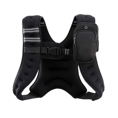 ZELUS Weighted Vest, 6lb/8lb/12lb/16lb/20lb/25lb/30lb Weight Vest with Reflective Stripe for Workouts