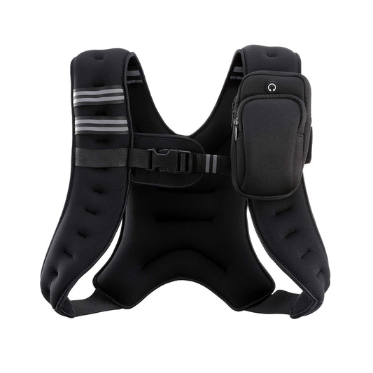 ZELUS Weighted Vest, 6lb/8lb/12lb/16lb/20lb/25lb/30lb Weight Vest with Reflective Stripe for Workouts