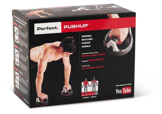 Perfect Fitness Perfect Pushup Rotating Push Up Handles – Enhance Your Workout And Engage More Muscles With Ergonomic Design
