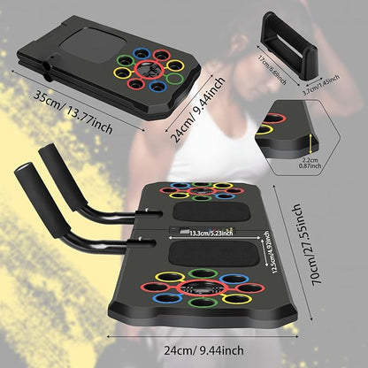 Push Up Board with Automatic Count, 24 in 1 Press Up Board Exercise Equipment for Home Use