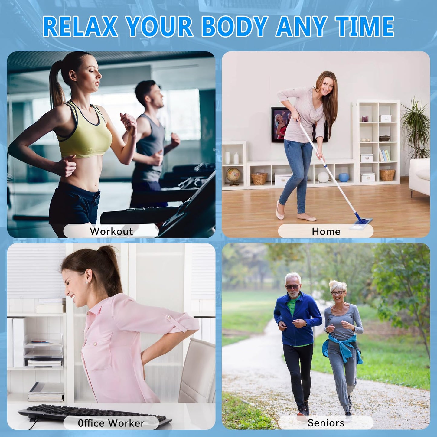 Massage Gun, Muscle Massage Gun for Athletes Handheld Electric Deep Tissue Back Massager