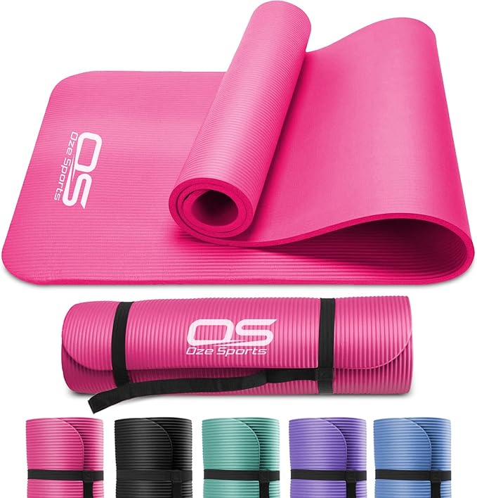 Yoga Mat Exercise NBR Fitness foam mat Extra Thick Non-Slip Large Padded