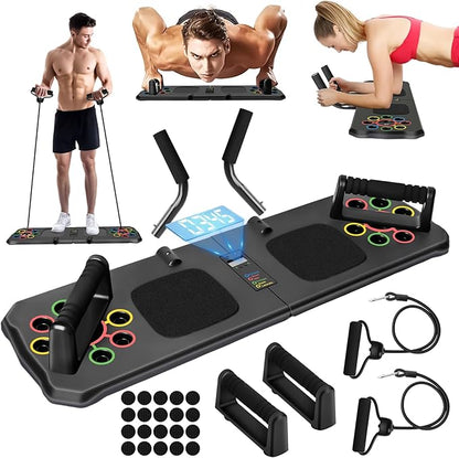 Push Up Board with Automatic Count, 24 in 1 Press Up Board Exercise Equipment for Home Use
