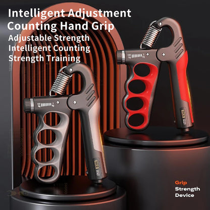 Hiyoga Grip Strength Trainer, Hand Grip Strengthener with Adjustable Resistance 11-220Lbs(5-100KG), Automatic Counter, Ergonomic Design