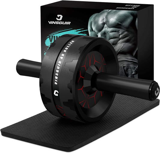 Vinsguir Ab Roller Wheel, Abs Workout Equipment for Abdominal & Core Strength Training, Exercise Wheels for Home Gym