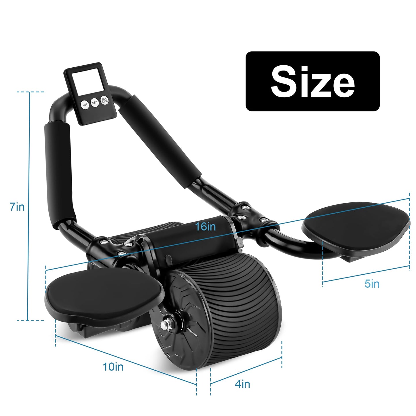 Pafal Elbow Support Automatic Rebound Abdominal Wheel,Ab Roller for Abdominal Exercise Machine