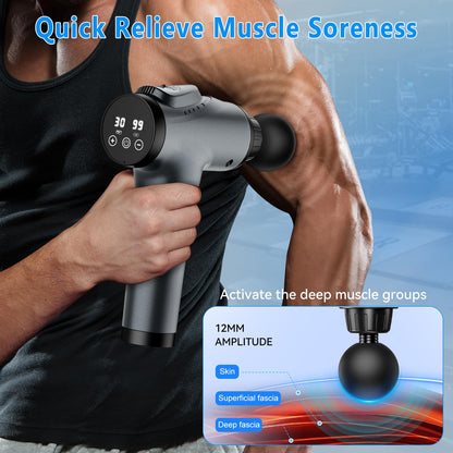 Massage Gun, Muscle Massage Gun for Athletes Handheld Electric Deep Tissue Back Massager