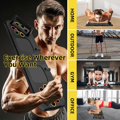 Push Up Board with Automatic Count, 24 in 1 Press Up Board Exercise Equipment for Home Use