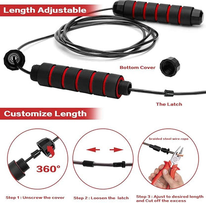 Skipping Rope - Jumping Rope Adjustable For Men Women Kids